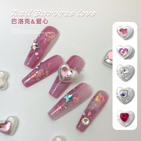 Nail art Charms Accessories colorful frosted 3d nail art bow Beauty nail Art Decorations