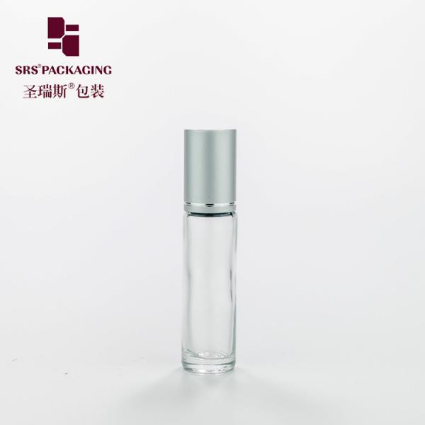 No Leakage Glass 10ml Roller Bottles With Aluminum Cap Steel Ball Custom Decor