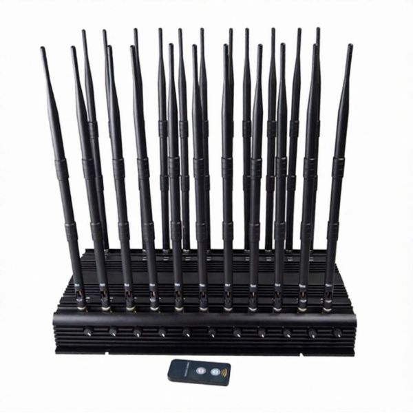22 Antennas Mobile Phone Signal Jammer All In One Jamming Device With 2-40M Radius
