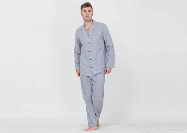 Trendy Breathable Mens Winter Sleepwear , Mens Extra Warm Pyjamas Anti Shrink