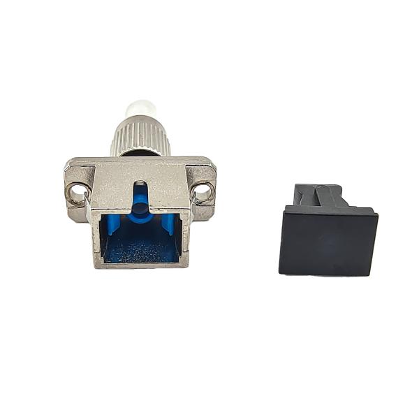 SC Female to FC Male UPC Singlemode Fiber Optic Hybrid Adapter Metal Converter