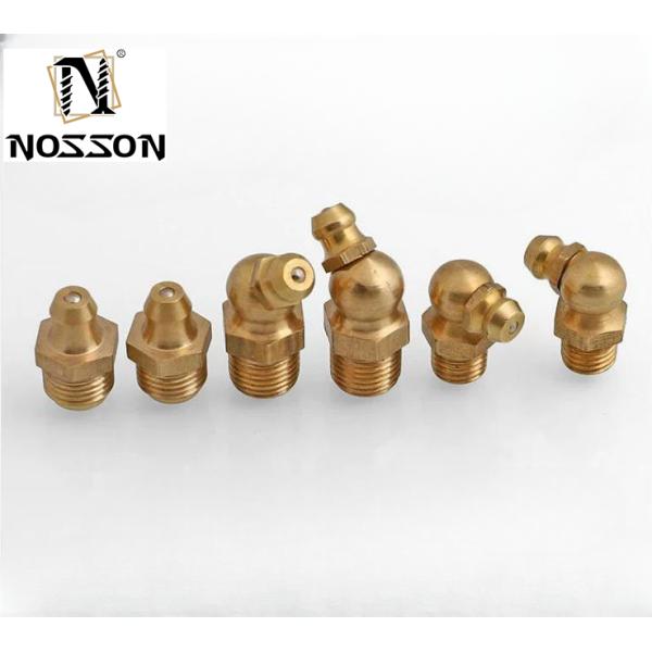 Customized Size All Thread Nipple 6mm 8mm 10mm 12mm 45 90 Degree Grease Fitting for Cars Reducing Hexagon Head Code
