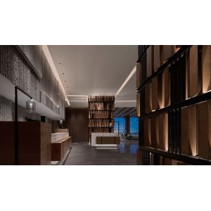 Mobiliario del vestíbulo del hotel del proyecto Villa Sofá de muebles del vestíbulo del hotel Dibujo CAD Colecciones