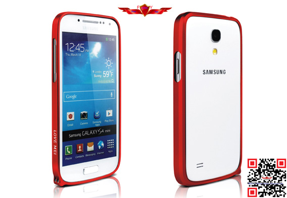 Fashion Design Ultra Thin 0.7MM Aluminum Bumper For Samsung Galaxy S4 Mini Multi Color