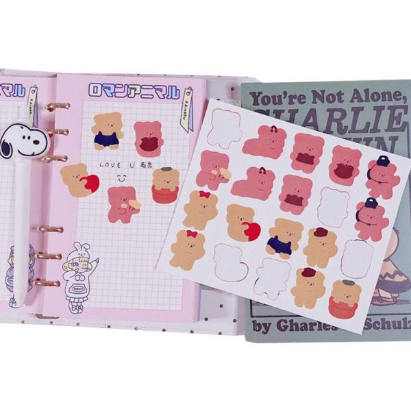 Custom Cute Candy Bear Perfume Sticker , Face Mask Fragrance Paper Stickers