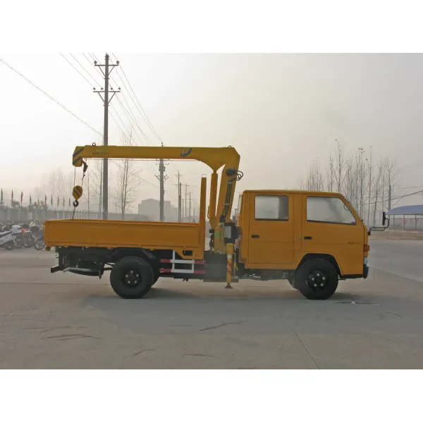 Jmc JAC  2 Ton Truck Mounted Crane Double Cabin Truck Mounted Telescopic Boom Crane