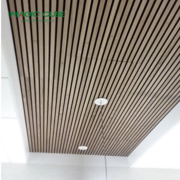 Oak Corrosion Resistant Acoustic Slat Wall Panels With High Strength