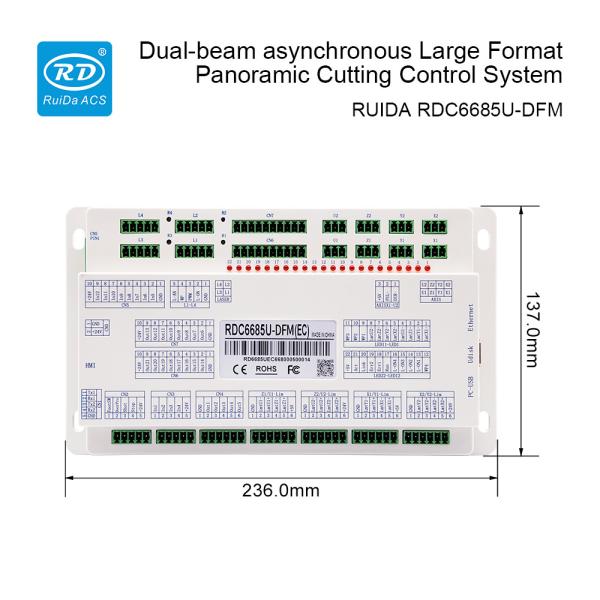 Contrôleur du système de découpe visuelle à double faisceau de grand format RUIDA RDC6685U-DFM