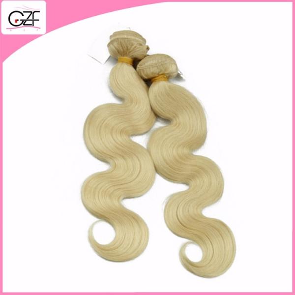 Newest Hair Style 613# Human Hair Free Brazilian Weave Bundles Body Wave Blonde Human Hair