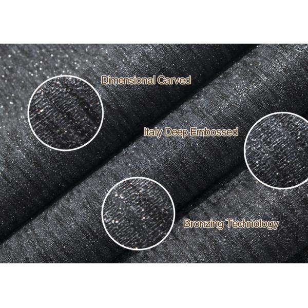 House Decoration Removable Vinyl Black Embossed Wallpaper for Bedrooms