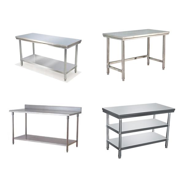 Гостиница Ресторан Кухня Пищевое оборудование Рабочий стол из нержавеющей стали в серебре
