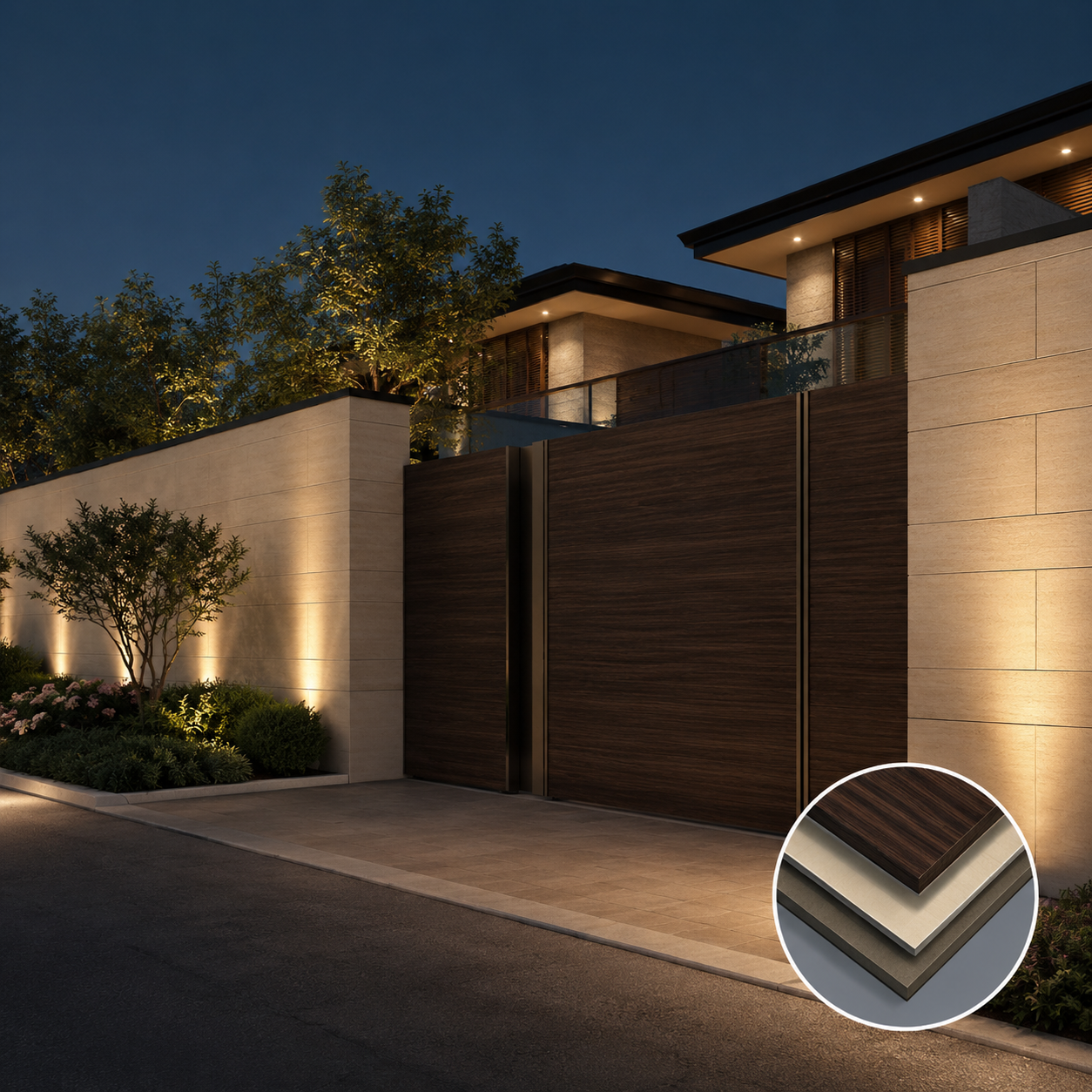 Weather Resistant Exterior HPL Cladding Panels, Anti-UV Compact Laminate Outdoor Wall Cladding Panels