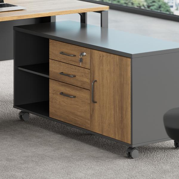 Mon idée Style Industriel Meuble Sub-Cabinet Mobile Mobilier de Bureau Simple Rangement Classeur