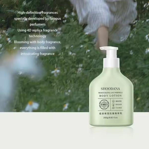 Loción orgánica hidratante profunda antiarrugas Hidratante Brillante Niacinamida Firmando la piel seca Loción corporal