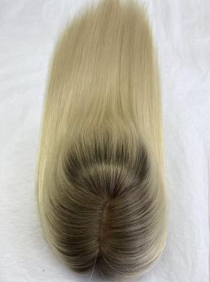 Wholesale 7T-60 # color  Silk Base Closure Topper Virgin Human Hair Toupee Replacement System for Women Cheaper Price Hairpiece