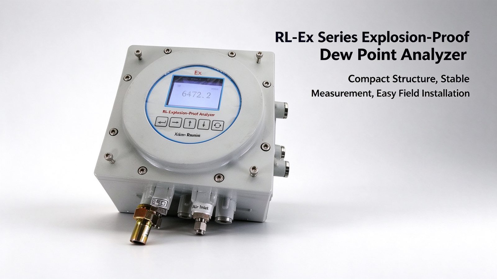 Explosion Proof Portable Gas Dew Point Analyzer Micro Water Analyzer Metal Construction Detector
