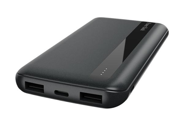 10000 Milliampere Battery Portable Mobile Charger Plastic Material 3 Years Warranty