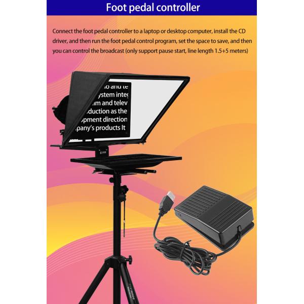 Темперный HD стеклянный стенд 22 дюймовый телепромптер для телевещательного оборудования