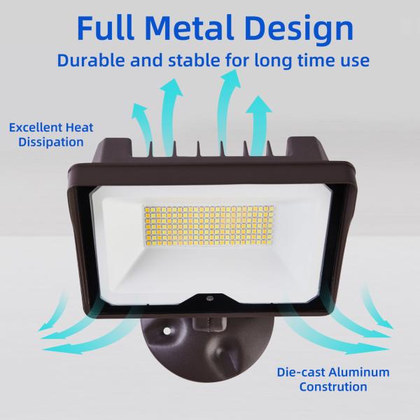 Foco LED de 55W para exteriores IP65 resistente al agua 3000K-5000K CCT