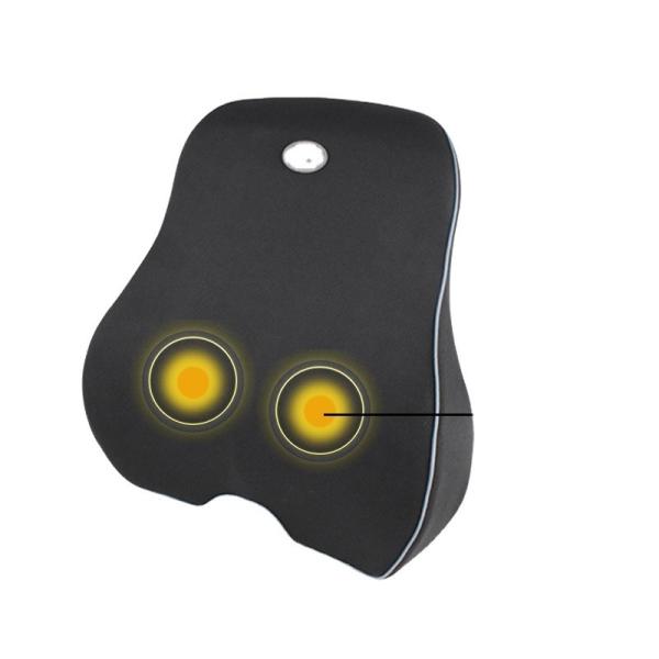 Fast Rebound Memory Foam Electric Back Massage Pillow with Sustainable Knitted Cover