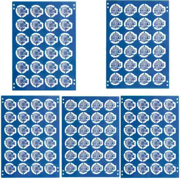 золото погружения монтажной платы Pcb FR4 TG170 3mil Hdi разнослоистое голубое