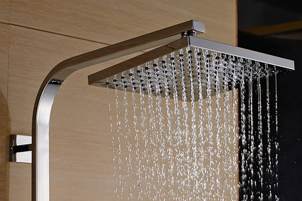 Exposed Copper Thermostatic Shower Set 8 Inch ABS Handheld Head ROVATE