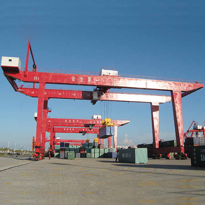 Contain Port Use RMG Rail Mounted Mobile Container Handling Gantry Crane