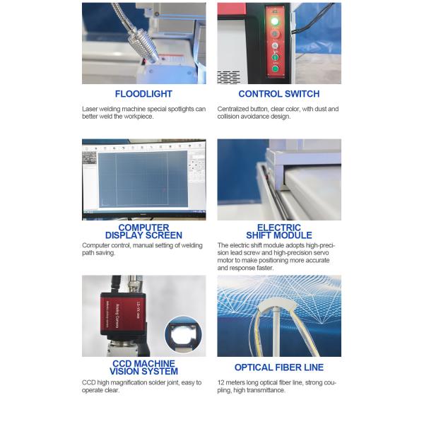 2000w Desktop Laser Beam Welding Machine For Metal SS Углеродистая сталь Алюминий Цинк