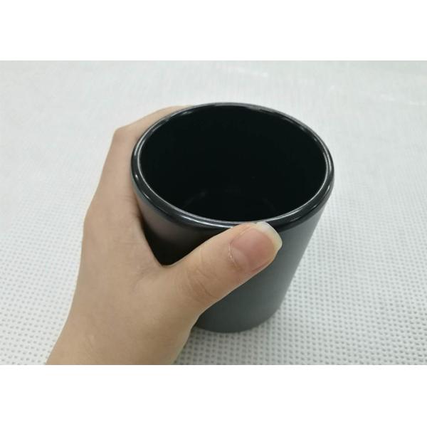 Black Color Tea Cup Imitation Porcelain Dinnerware Sets Dia7.6cm H9.2cm Weight 168g