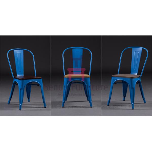 le restaurant en métal de noir de taille de 86cm préside le tabouret de bar de Tolix avec Seat en bois