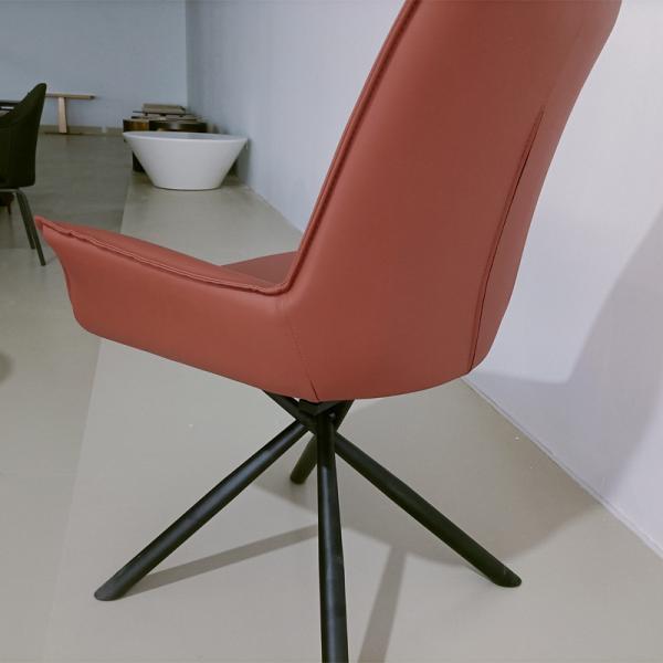 Comfortable Stylish Swivel Dining Room Chairs , PU Leather Fabric Swivel Chair