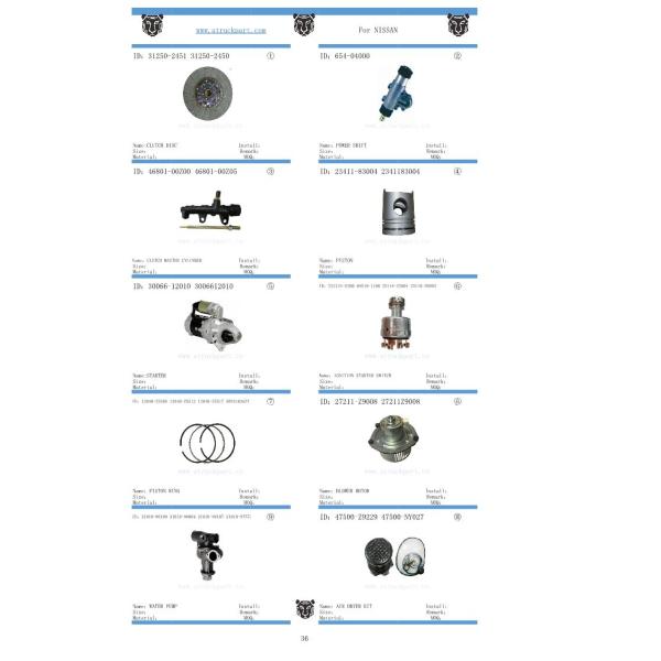 Japanese Truck Parts Gear Counter Shaft 32212-80g04 for Ud Qd32