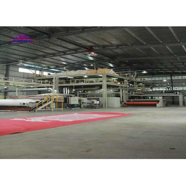 SSS Spunbond Non Woven Making Machine With PLC Touch Screen