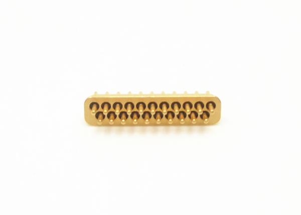 21 Pins 2 Rows Hermetic Electrical Connectors Small Size Gold Wire Bonding