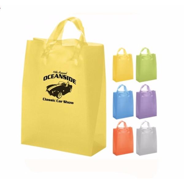 Supermarket clothes shopping plastic hand bag with logo