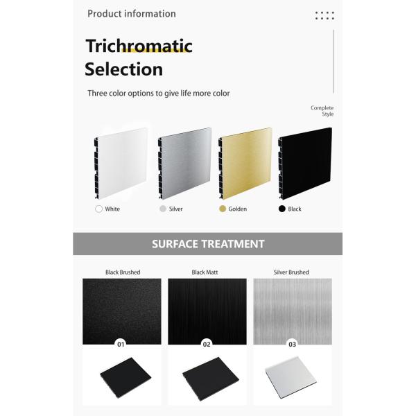 Baseboard Accessories PVC Skirting Board Holding-Down Line in Modern Design 24cm Width