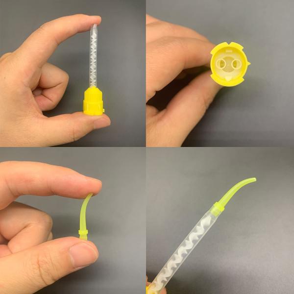 Dental Disposable Intral Oral Tip Dentist Tool Yellow Color Impression Mixing Tips OEM Wholesale