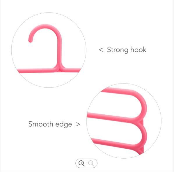 PPT Thick Plastic Hangers 5 Layers Multi Layer Clothes Hanger