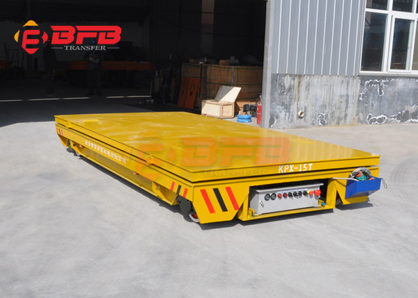 Remolque plano eléctrico del poder de batería de Kpx-50t para el transporte del taller