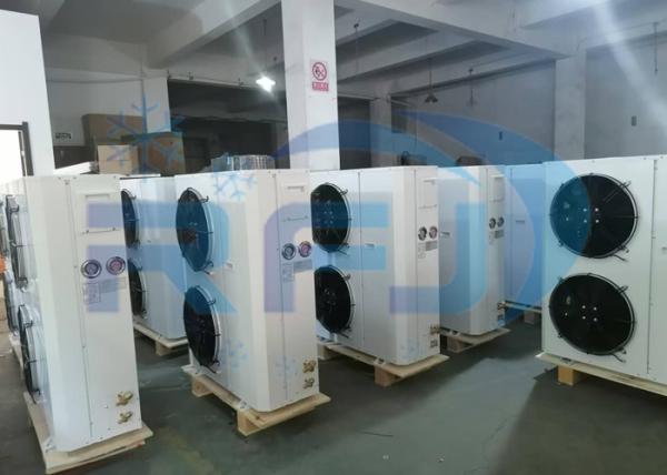 Double Fan Outer Rotor Box Type Unit Medium-High Temperature Refrogeration Condensing Unit R404A R22