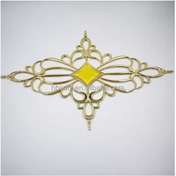 Modern Gold Finish Georgian Bar Flower Decorative Door Window Ornamental Hardware