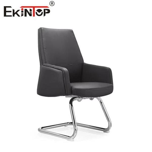 Механизм откидывания стула для офиса из натуральной кожи