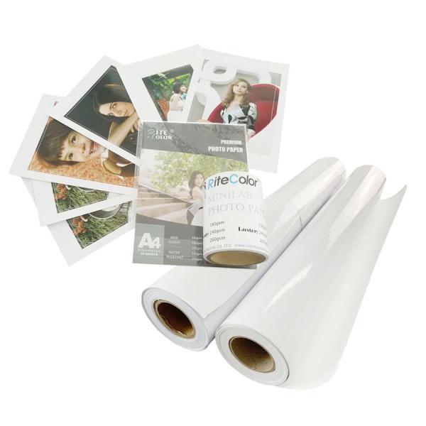 Digital Printing Pigment Ink 260gsm Satin Inkjet RC Photo Paper Roll