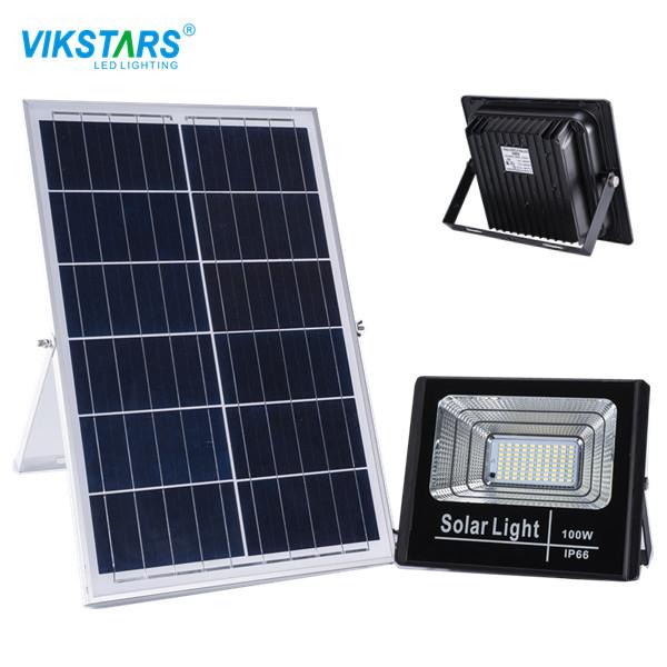 30w 60W Solar 100W LED Flood Light Aluminum Bracket Arm With 3.7V Battery