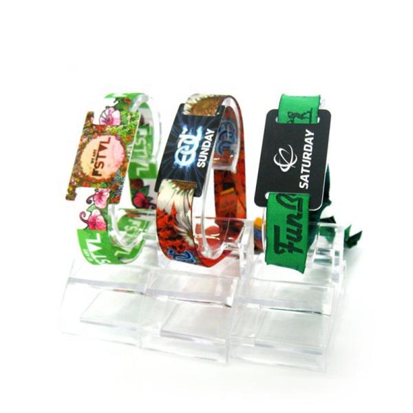 Promotion Decorate Gifts RFID Fabric Wristband for Free Samples in Concert Tickets