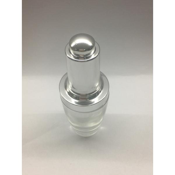 Роскошная ясная стеклянная капельница бутылки 30ml капельницы серебряная для эфирного масла сыворотки