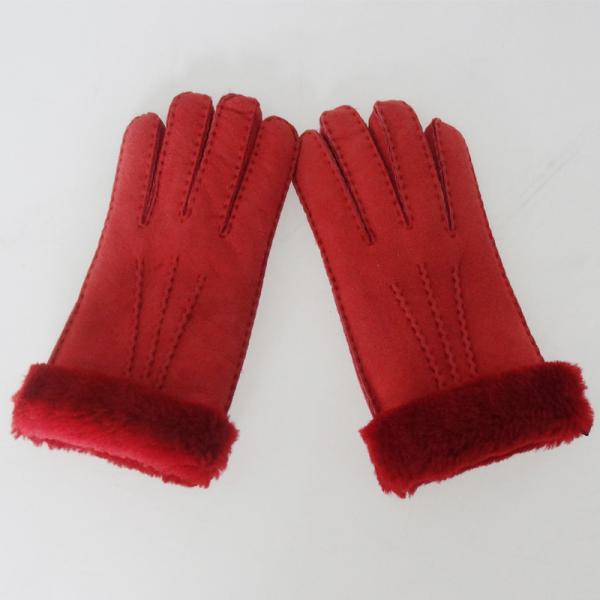 Promotional red leather gloves