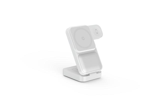 S1 折りたたむ磁気 3 in 1 ワイヤレス充電器 15W/10W 充電支架 サポート Apple's And Samsung's 製品