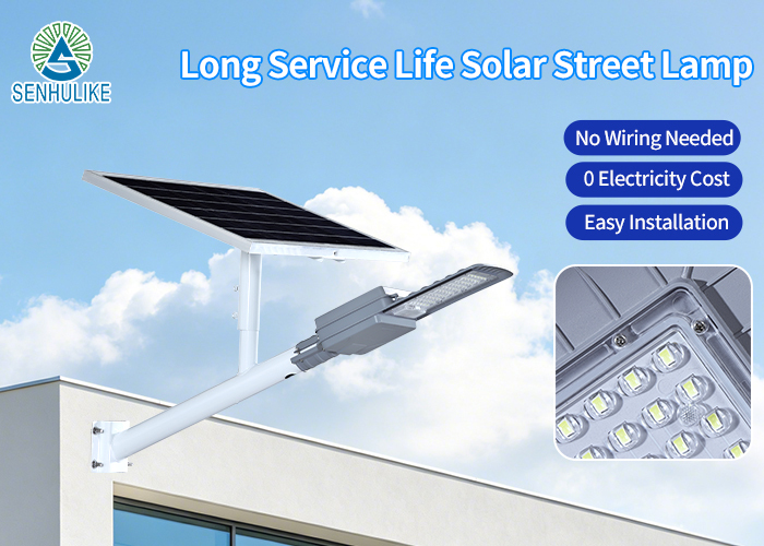 High-Lumen Smart Solar Powered LED Street Light, Energy-Saving Microwave Induction Outdoor Lamp, Auto Dusk to Dawn Lighting