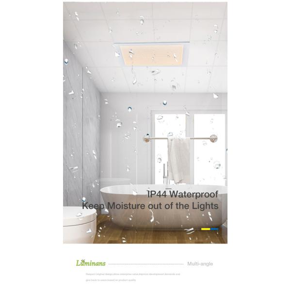 IP44 Ra80 14.5W Flat Panel LED Lights 300x300mm Waterproof Durable